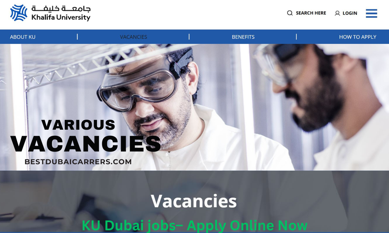 Khalifa University (Dubai Campus) Jobs
