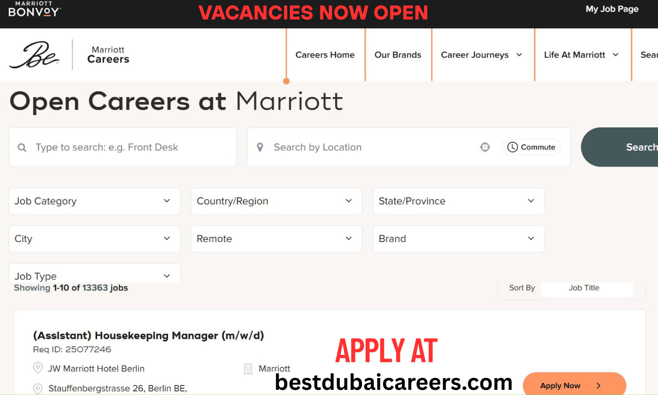 Marriott International remote jobs