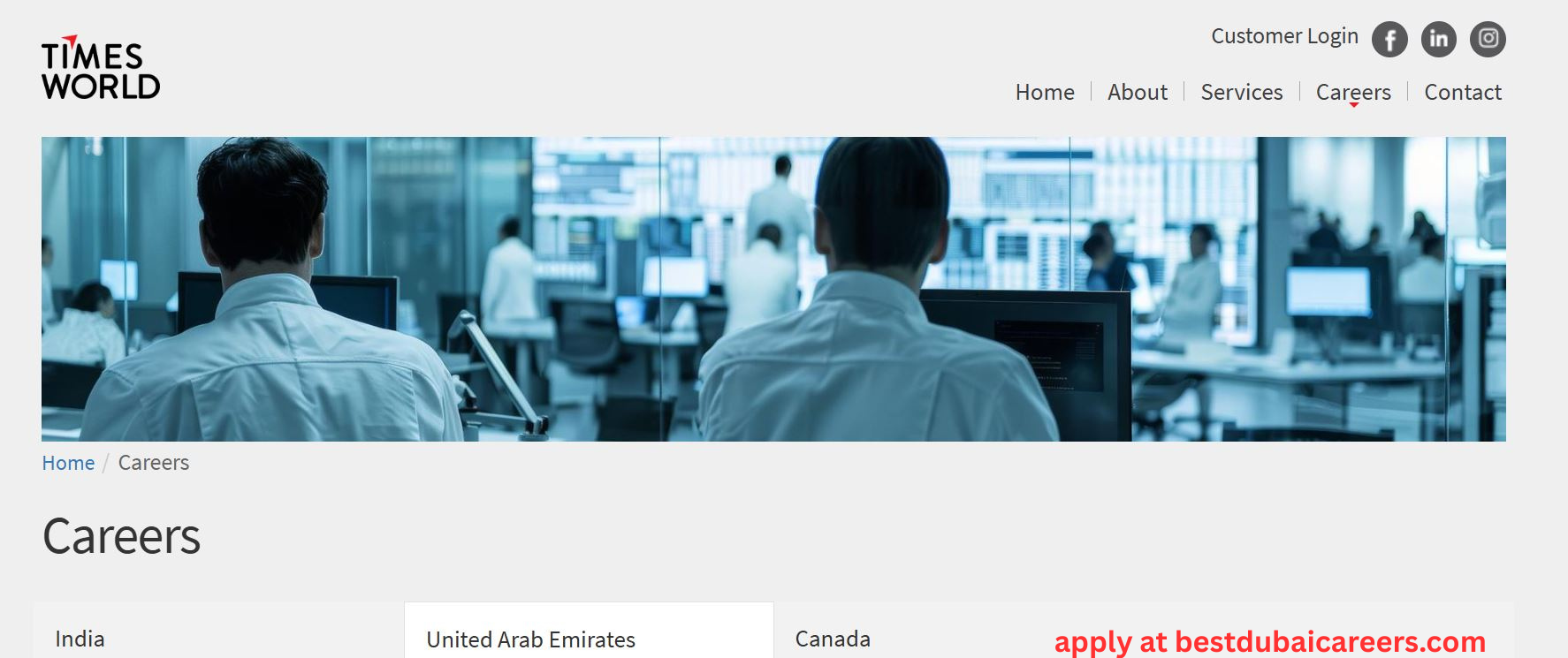 Times World Information Technology Careers in Dubai