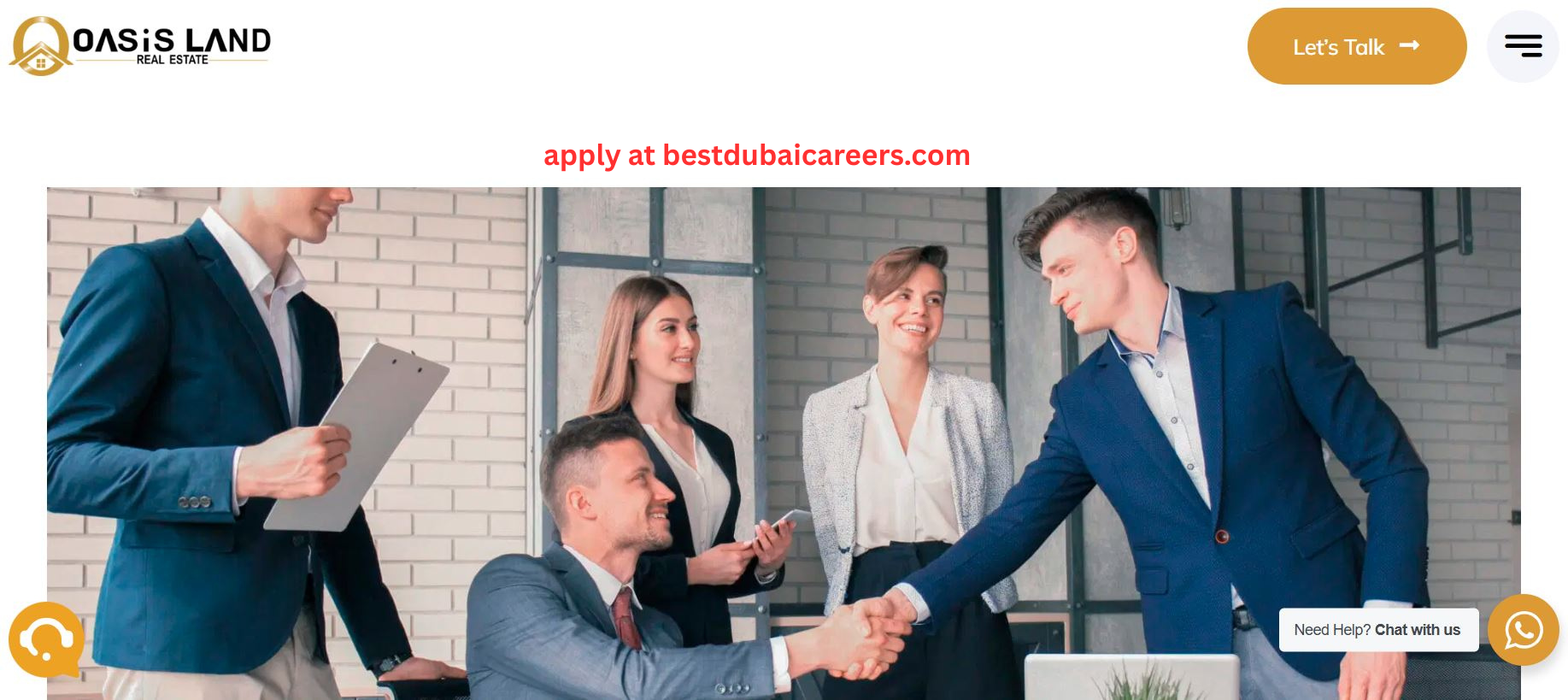 oasis land real estate job
